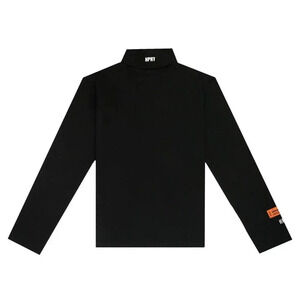 Heron Preston Men's Black HPNY Rollneck Long Sleeve Sweater 100% Cotton NWT